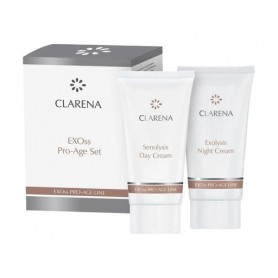 Набор для лица Clarena EXOss Pro-Age Line EXOss Pro-Age Set (дневной крем Senolysis Day Cream, 30 мл + ночной крем Exolysis Nigh