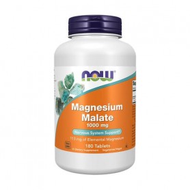 Малат магния NOW Foods Magnesium Malate, 1000 мг, 180 таблеток