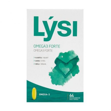 Омега 3 Lysi Omega 3 Forte, 1000 мг, 64 капсул
