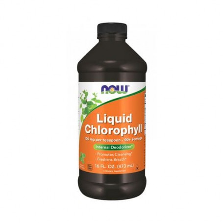 Жидкий хлорофилл NOW Foods Liquid Chlorophyll с мятным вкусом, 473 мл
