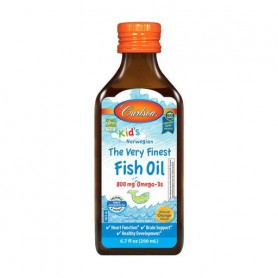 Детский рыбий жир Carlson Labs Kid&39s The Very Finest Fish Oil со вкусом апельсина, в жидкости, 200 мл