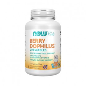 Пробиотики для детей NOW foods Kids Berry Dophilus, 60 жевательных таблеток