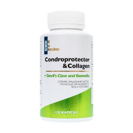Здоровье суставов ABU - All Be Ukraine Condroprotector &amp Collagen + Devil&39s Claw and Boswellia, 120 капсул