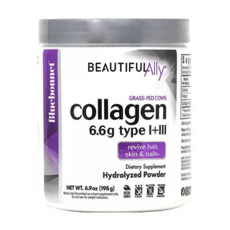 Коллаген 1 и 3 типа Bluebonnet Nutrition Beautiful Ally Collagen Type I + III в порошке, 198 г