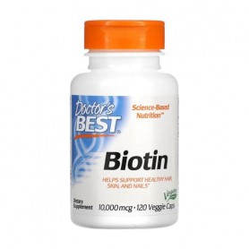 Биотин Doctor&39s Best Biotin 10000 мкг, 120 капсул