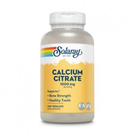 Цитрат кальция Solaray Calcium Citrate 1000 мг, 120 вегетарианских капсул