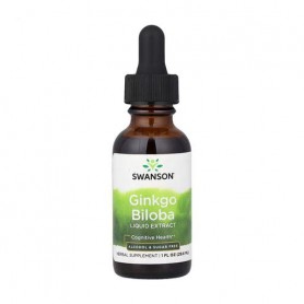 Экстракт гинкго билоба Swanson Ginkgo Biloba Liquid Extract, в жидкости, 29.6 мл