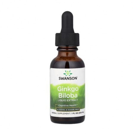 Экстракт гинкго билоба Swanson Ginkgo Biloba Liquid Extract, в жидкости, 29.6 мл
