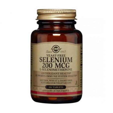 Селен Solgar Yeast-Free Selenium 200 мг, 100 таблеток