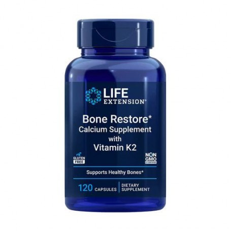Восстановление костей + К2 Life Extension Bone Restore with Vitamin K2 Life Extension, 120 капсул