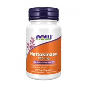 Наттокиназа NOW foods Nattokinase 100 мг, 60 капсул