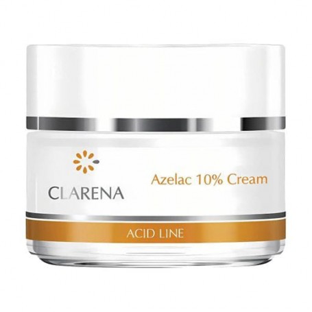 Крем Clarena Acid Line Azelac 10% Cream для жирной, склонной к акне и пигментированной кожи лица, с 10% азелаиновой кислотой, 50