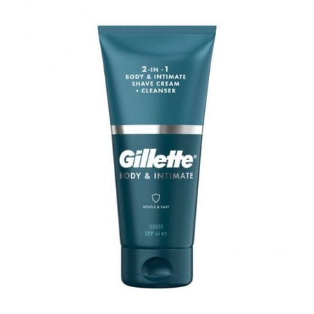 Крем для бритья и очистка кожи тела и интимной зоны Gillette Body &amp Intimate 2 в 1, 177 мл