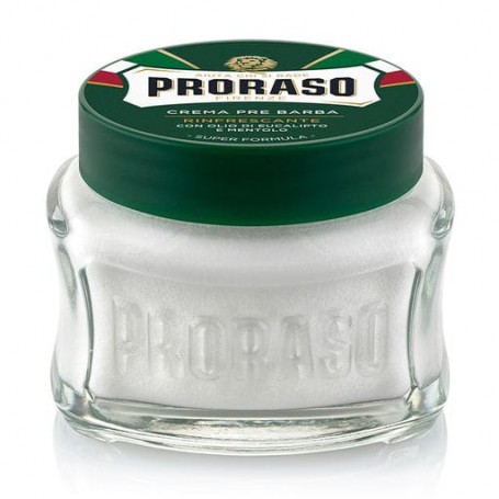 Крем до бритья Proraso Green Pre-Shaving Refreshing and Toning Cream с экстрактом эвкалипта и ментола, 100 мл