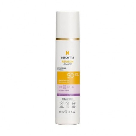 Антивозрастной солнцезащитный крем для лица Sesderma Repaskin Urban 365 Anti-Aging, SPF 50, 50 мл