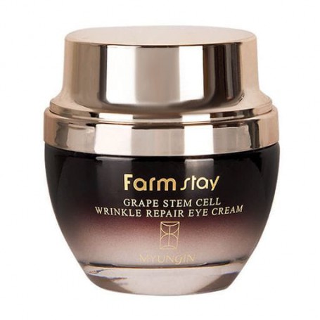 Крем для кожи вокруг глаз Farm Stay Grape Stem Cell Wrinkle Repair Eye Cream с фитоствольными клетками винограда, 50 мл