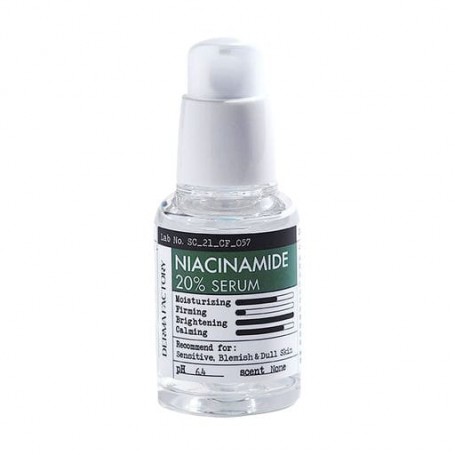 Успокаивающая сыворотка для лица Derma Factory Niacinamide 20% Serum с ниацинамидом, 30 мл