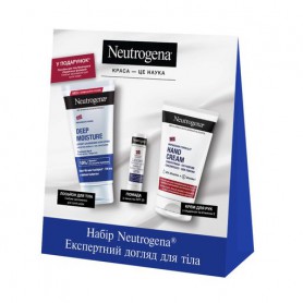 Набор Neutrogena Экспертный уход для тела (лосьон, 75 мл + помада, 4.8 г + крем для рук, 50 мл)