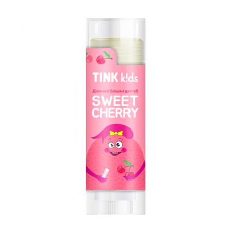 Детский бальзам для губ Tink Kids Sweet Cherry, от 3 лет, 5 г