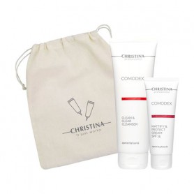 Набор для жирной и проблемной кожи лица Christina Gift Set Clean Skin For Oily &amp Problematic Skin (гель, 250 мл + крем, 75 мл