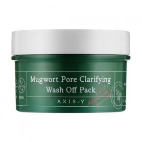 Глиняная маска Axis-Y Mugwort Pore Clarifying Wash Off Pack для проблемной кожи лица, 100 мл