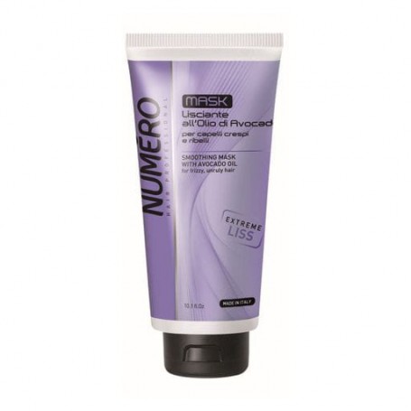 Маска Brelil Numero Smoothing Mask для разглаживания волос, масло авокадо, 300 мл