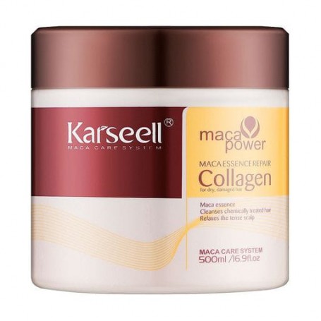 Маска Karseell Maca Power Maca Essence Repair Collagen Hair Mask для сухих и поврежденных волос, с коллагеном, 500 мл