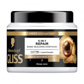 Восстанавливающая маска для волос Gliss 4 in 1 Repair Bond-Building Hair Mask, 400 мл
