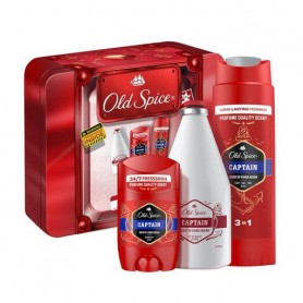 Мужской подарочный набор Old Spice Captain (дезодорант, 50 мл + гель для душа, 250 мл + лосьон после бритья, 100 мл)