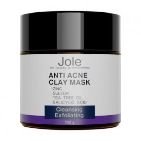 Очищающая маска для лица Jole Anti Acne Clay Mask для жирной и проблемной кожи, 100 г