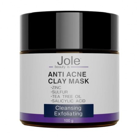 Очищающая маска для лица Jole Anti Acne Clay Mask для жирной и проблемной кожи, 100 г