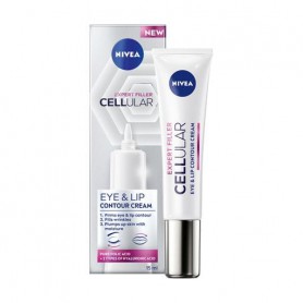 Крем для кожи вокруг глаз и губ NIVEA Cellular Expert Filler Eye &amp Lip Contour Cream антивозрастной, против морщин, 15 мл