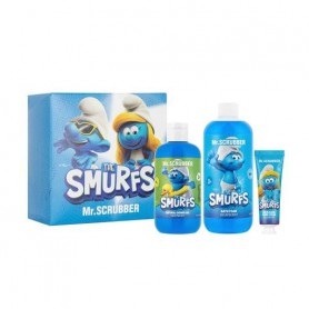 Подарочный набор для детей Mr.Scrubber The Smurfs Bubble Fun Set (гель для душа, 250 мл + пена для ванны, 400 мл + крем для рук,