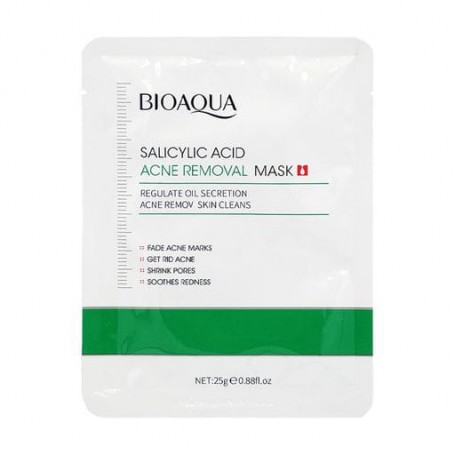 Тканевая маска для лица Bioaqua Salicylic Acid Acne Removal Face Mask с салициловой кислотой, 25 г