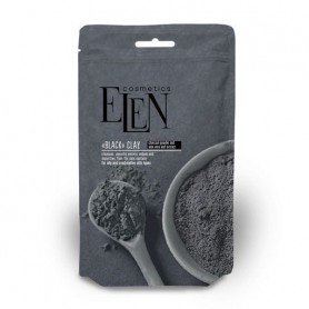 Черная глина для лица Elen Cosmetics Black Clay с активированным углем и экстрактом алоэ вера, 40 г