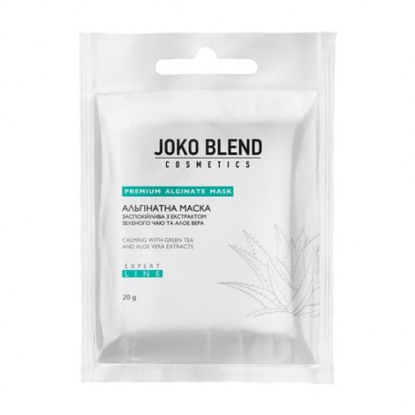 Успокаивающая альгинатная маска Joko Blend с экстрактом зеленого чая и алоэ вера, 20 г