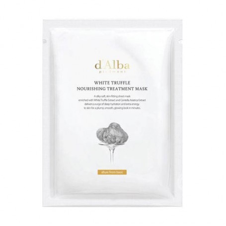 Тканевая питательная маска для лица D&39Alba White Truffle Nourishing Treatment Mask с экстрактом белого трюфеля, 25 мл
