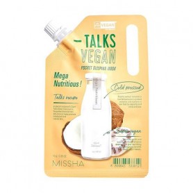 Ночная питательная маска для лица Missha Talks Vegan Squeeze Pocket Sleeping Mask Mega Nutritious, 10 г