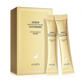 Ночная маска для лица Venzen Gold Bird&39s Nest Mask с экстрактом золота и ласточкиного гнезда, 20*4 мл