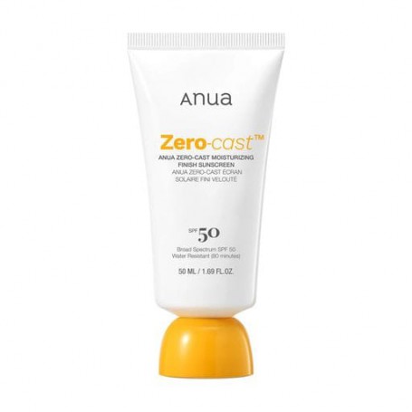 Увлажняющий солнцезащитный крем для лица Anua Zero-Cast Moisturizing Finish Sunscreen, SPF 50, 50 мл