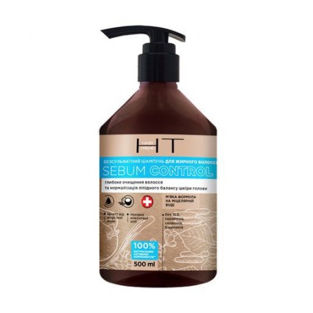Бессульфатный шампунь Hair Trend Sebum Control для жирных волос, 500 мл