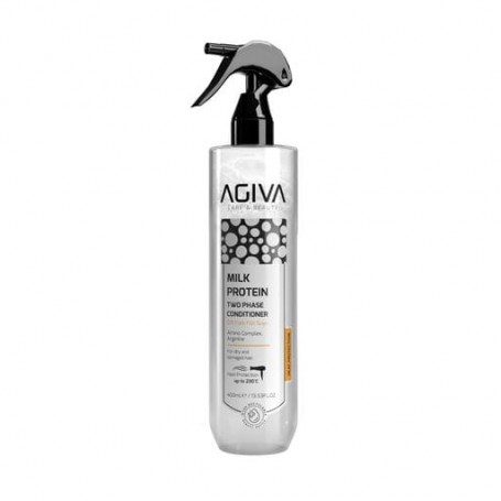Двухфазный кондиционер-спрей для волос Agiva Milk Protein Two Phase Conditioner с термозащитой, 400 мл