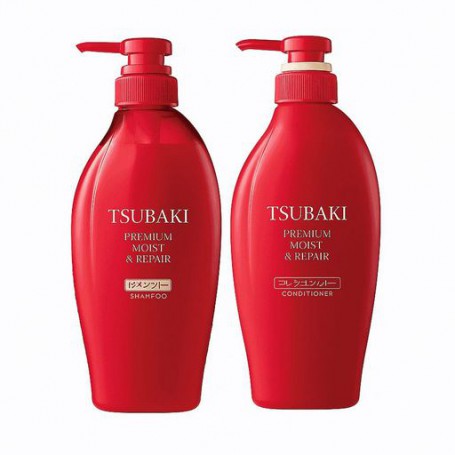 Набор для увлажнения и восстановления волос Shiseido Tsubaki Premium Moist &amp Repair Kit (шампунь, 450 мл + кондиционер, 450 м