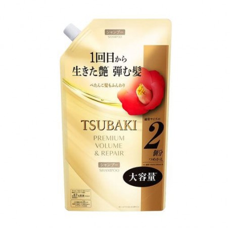 Восстанавливающий шампунь для волос Shiseido Tsubaki Premium Volume &amp Repair Shampoo, 300 мл (дойпак)