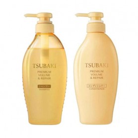 Набор для объема и восстановления волос Shiseido Tsubaki Premium Volume &amp Repair Kit (шампунь, 450 мл + кондиционер, 450 мл)