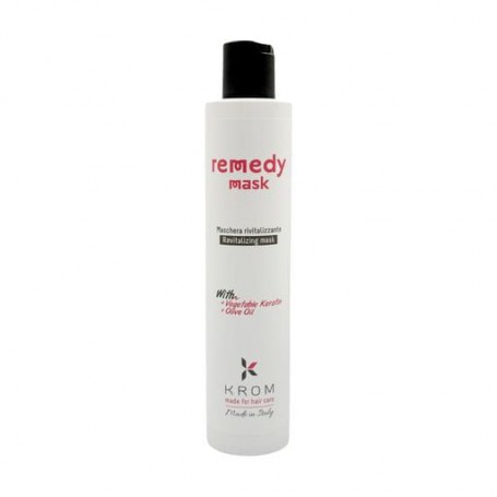 Восстанавливающая маска для волос Krom Remedy Mask с растительным кератином и оливковым маслом, 250 мл