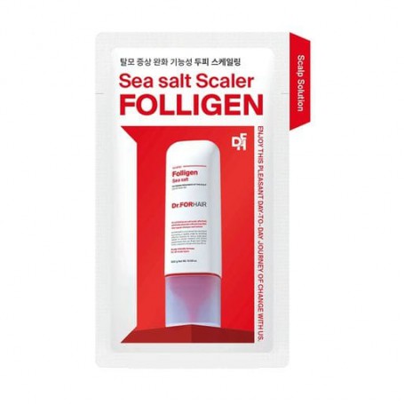 Пилинг для кожи головы Dr.FORHAIR Folligen Sea Salt Scaler с частичками соли Мертвого моря, 10 г