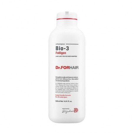 Восстанавливающий шампунь для волос Dr.FORHAIR Folligen Bio-3 Shampoo против выпадения, со стволовыми клетками, 70 мл