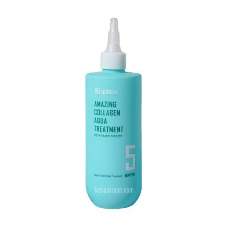Маска-филлер Spaklean Amazing Collagen Aqua Treatment для сухих и поврежденных волос, с коллагеном, 300 мл