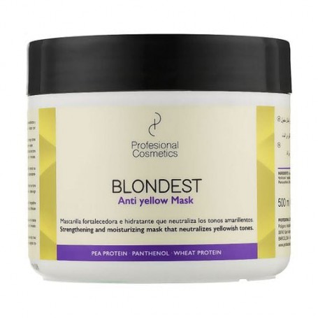 Маска антижелтизна для блондинок Profesional Cosmetics Blondest Anti Yellow Mask, 500 мл